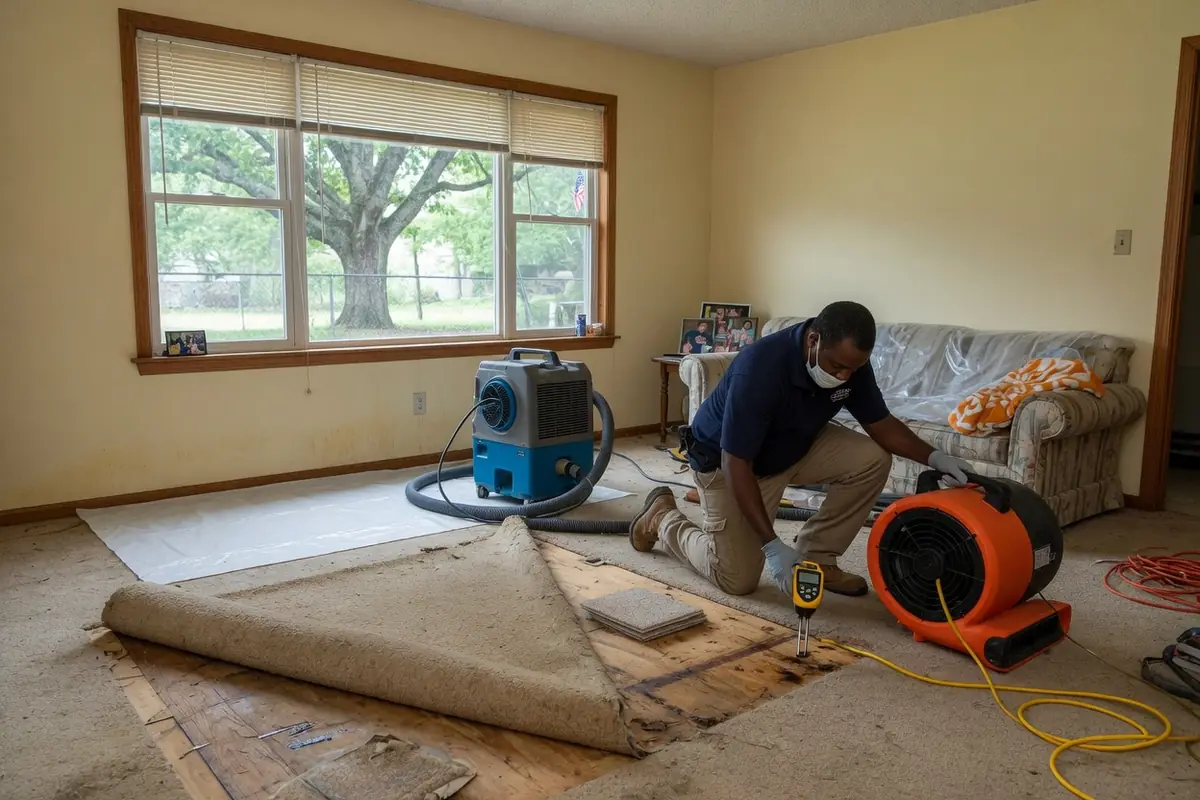 Water Damage Restoration Chattanooga TN, LLC crew at work